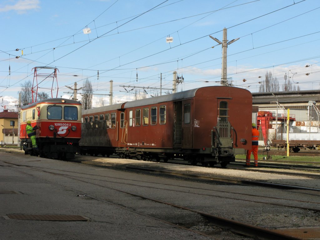 BB 1099 beim Verschub in St.Plten Alpenbahnhof