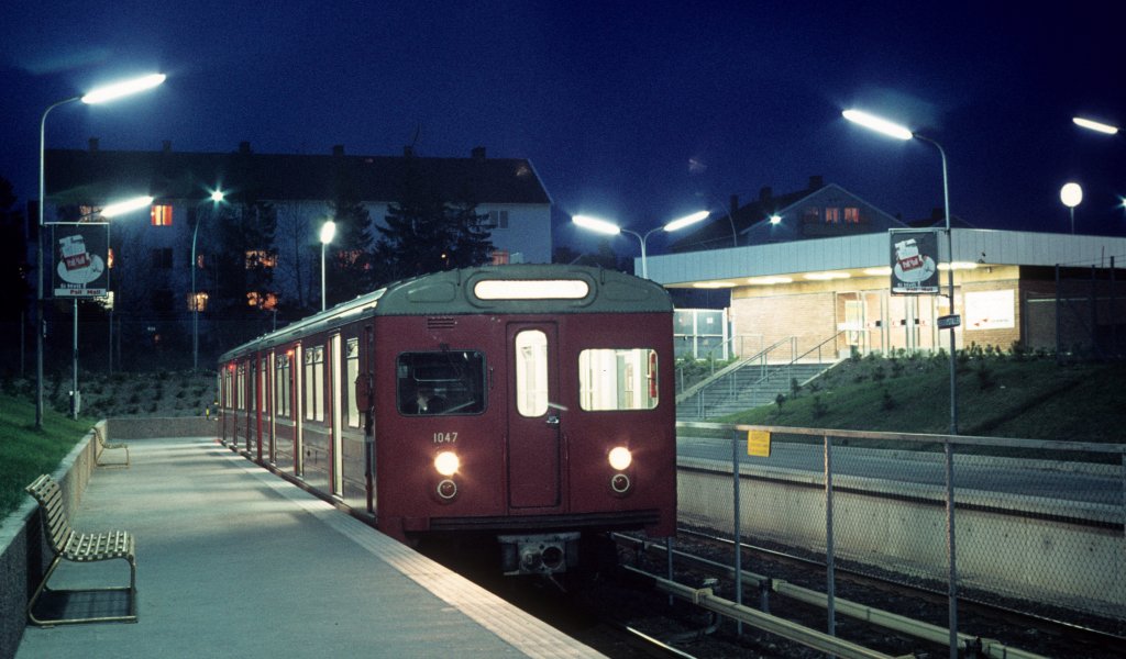 Oslo Oslo Sporveier T-bane / U-Bahn Bergkrystallen am 8. Mai 1971.
