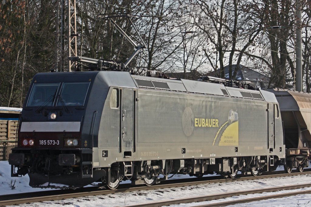 Railservice Alexander Neubauer 185 573 am 4.1.11 in Ratingen-Lintorf