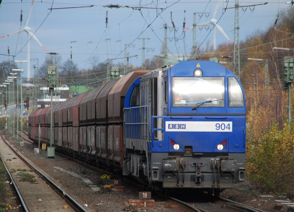 RBH G2000 Mit Kohlezug durch Recklinghausen am 18.11.09