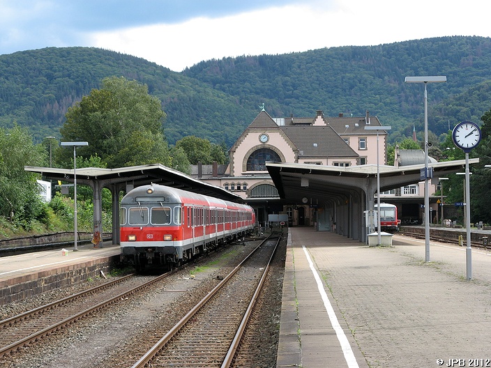 RE nach Hannover via Goslar und Hildesheim im Bf Bad Harzburg am 21.08.2007