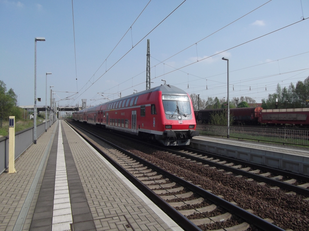 Regio Express von Leipzig Hbf nach Dresden Hbf macht halt