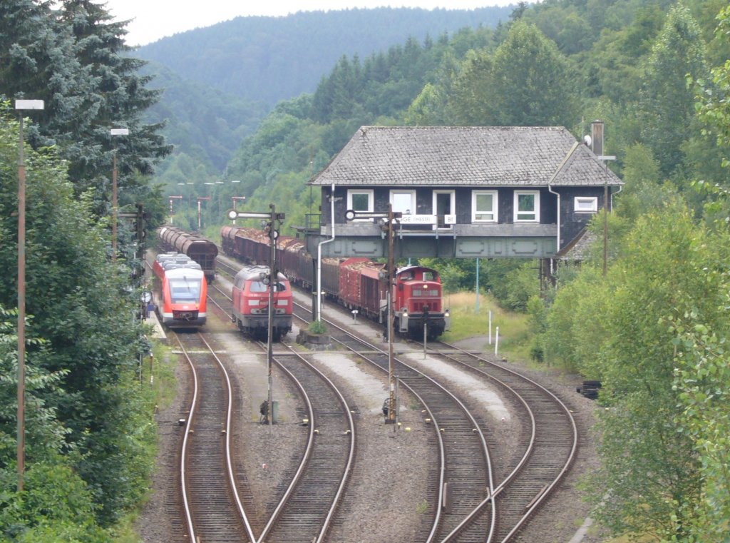 Reiterstellwerk Bahnhof Brgge(Westf.) Aufgenommen am 11.07.2007