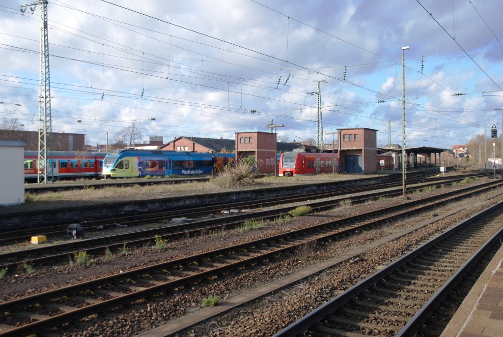 Rheine, 22.11.2009, Blick auf den Teil des Bahnhofs, der heute
