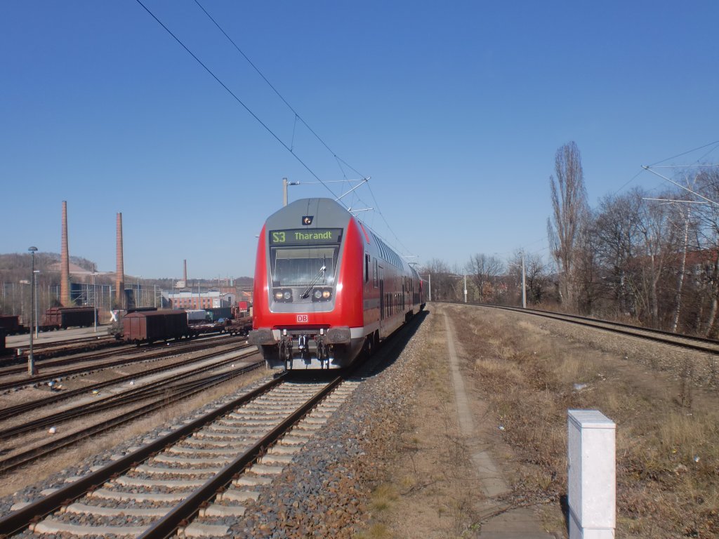 S-Bahn in Freital-Hainsberg am 26.3.2012