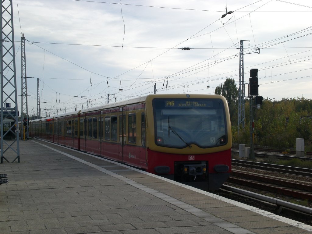 The S-Bahn line 46 to King Wusterhausen the station Grünau.