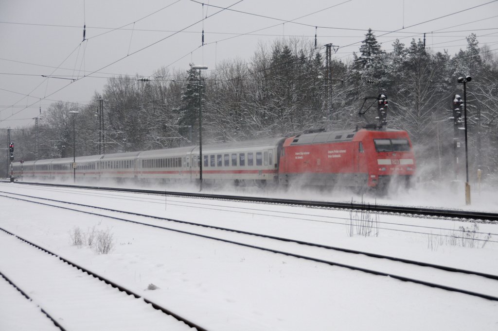 Schneesturm  la 101... (Neuoffingen, 14.01.2010).