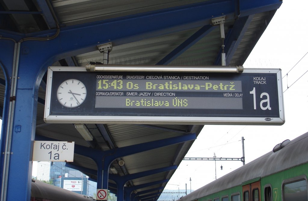 Seit 01.05.2011 existiert Verkehrsrichtung Bratislava-Petralka/Preburg-Engerau aus anderen Bahnhfen Slowakeis nicht mehr. Mein  Heimatbahnhof  ist ffentlich erreichbar nur mit RegionalEXpresse aus sterreich...
