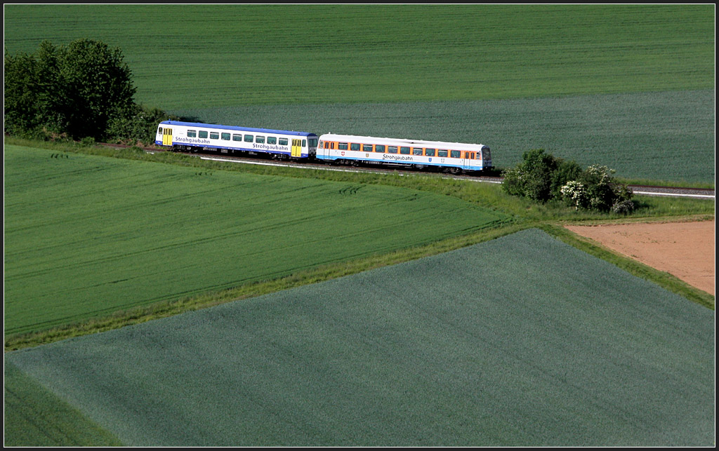 Strohgäubahn I - 

Doppeltraktion zweier VT NE 81 zwischen Korntal und Münchingen. 

18.05.2011 (M)