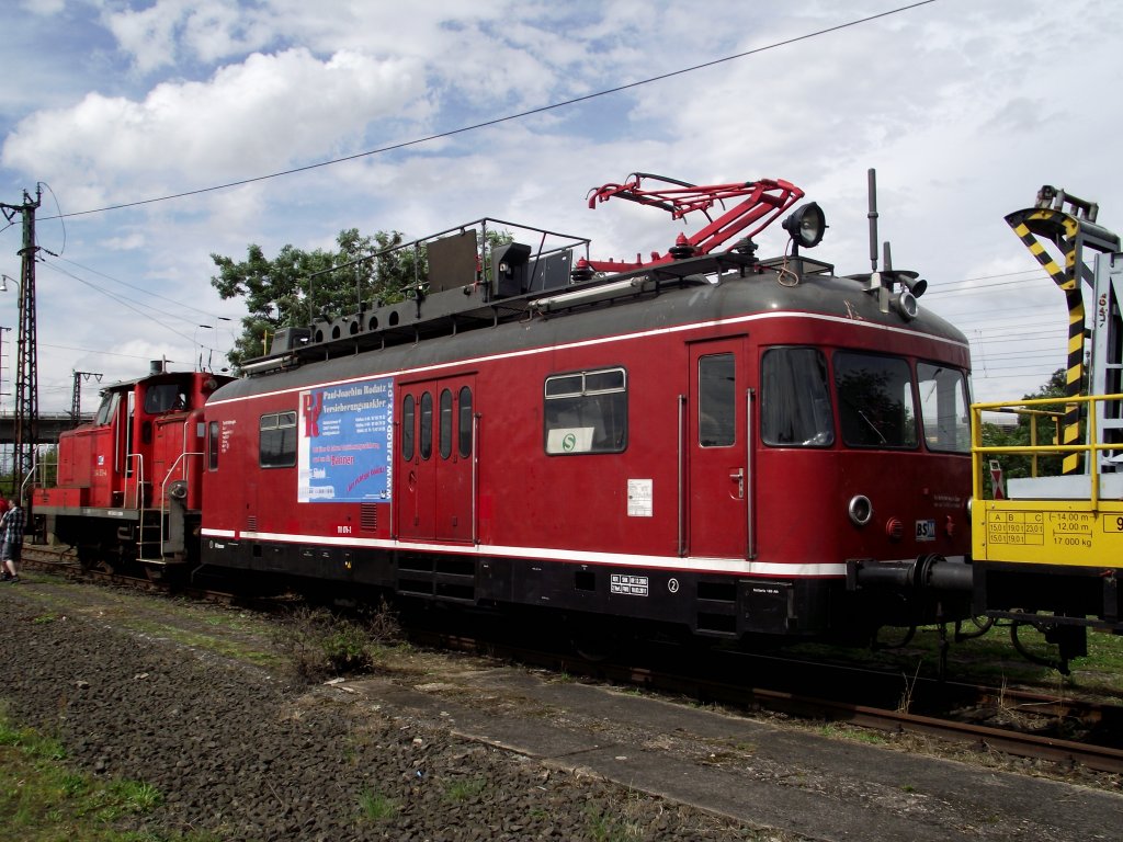 Turmtriebwagen des Bahn Service Mannheim am 06.08.11 in Hanau