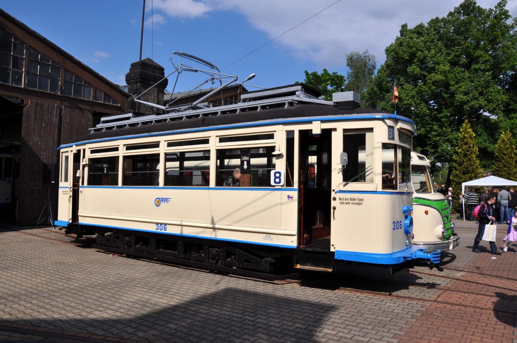 Wagen 306 im Straenbahnmuseum Chemnitz (02.06.2012)