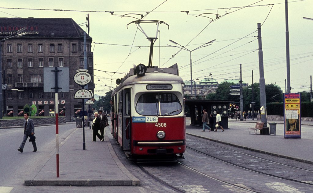 Wien WVB SL D/ (E1 4508) S�dbahnhof am 21. Juli