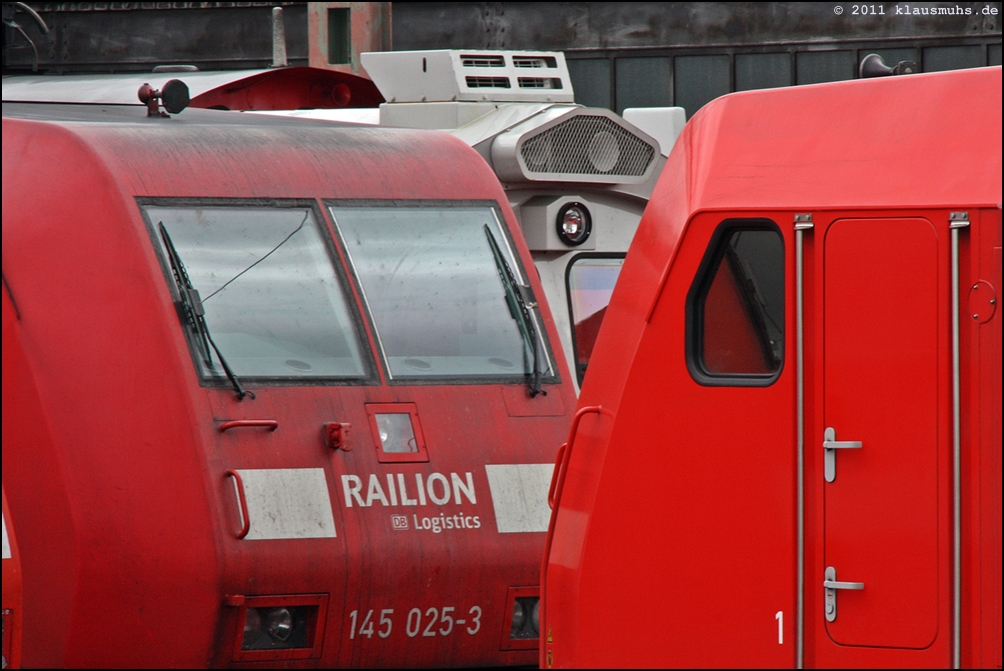 Wochenendruhe fr Loks der Baureihen 145, 247 und 185 in der Abstellgruppe Wanne-Eickel