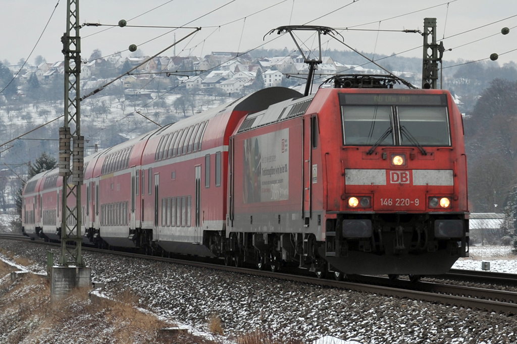 03.01.2017 Streckenabschnitt Uhingen 146 220-9