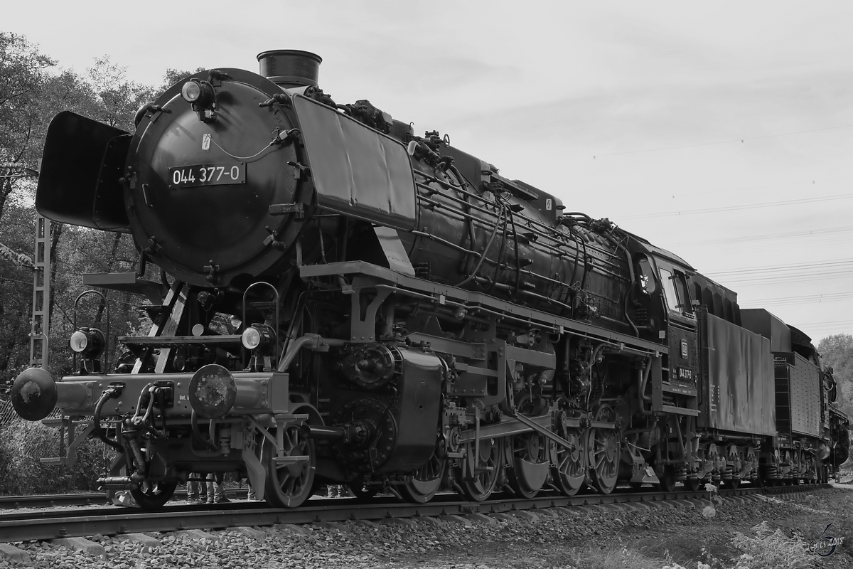 044 377-0 Mitte September 2018 im Eisenbahnmuseum Bochum.