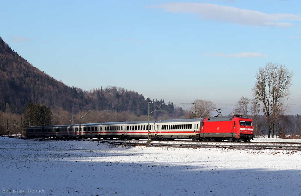 101 047 mit einem Verstärker-IC am 01.02.2014 bei Oberaudorf