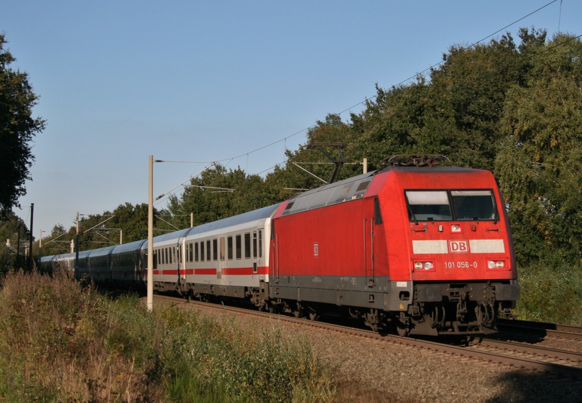 101 056 mit UmleiterIC 2377 (Ostseebad BinzFrankfurt [Main] Hbf) am