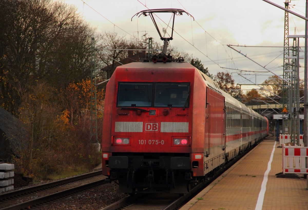 101 075-0 DB in Hochstadt/ Marktzeuln am 09.11.2013.