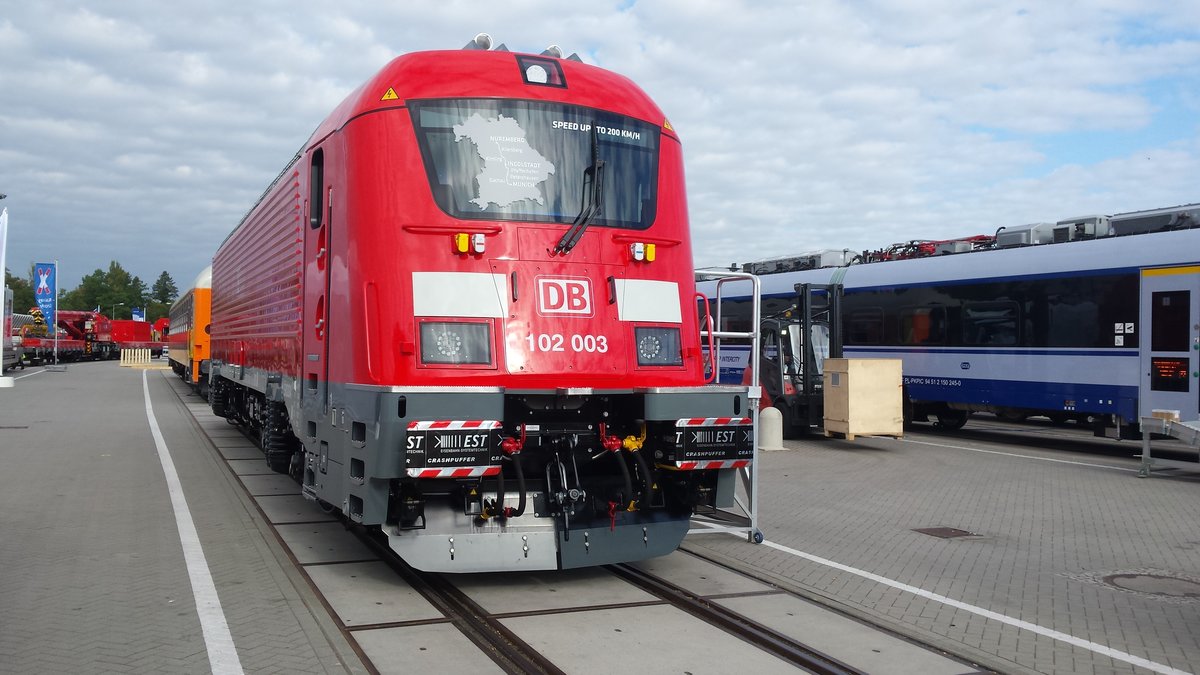 102 003 DB AG Innotrans Berlin am Tag davor 19.09.2016
