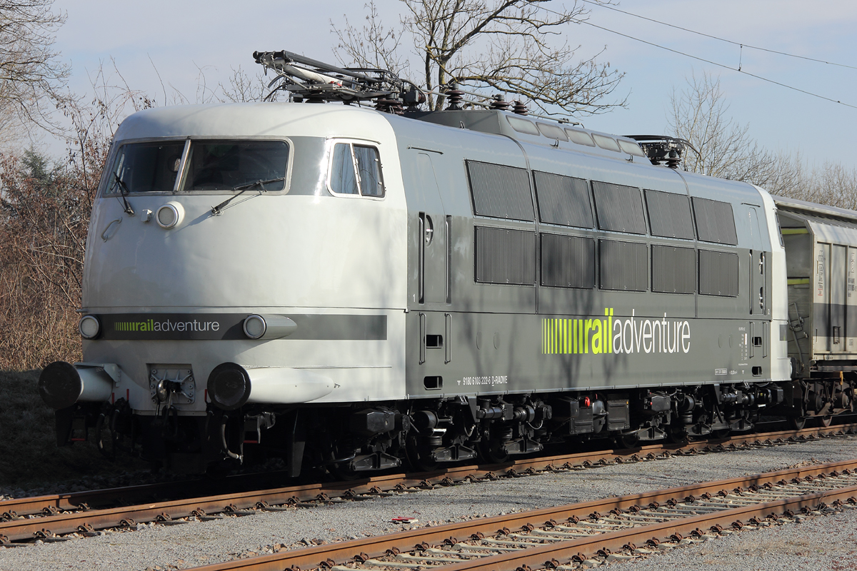 103 222-6 RailAdventure im Rheinhafen Karlsruhe 20.02.2015