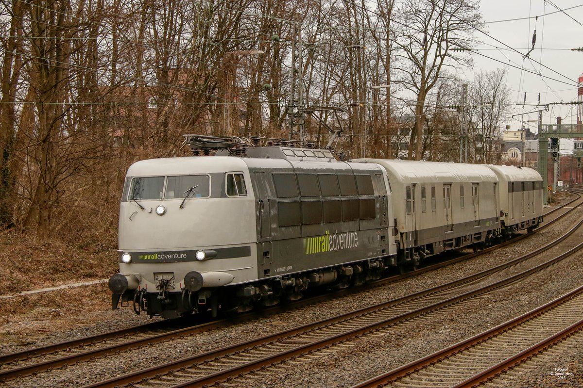 103 222 Railadventure in Wuppertal, am 10.03.2018.