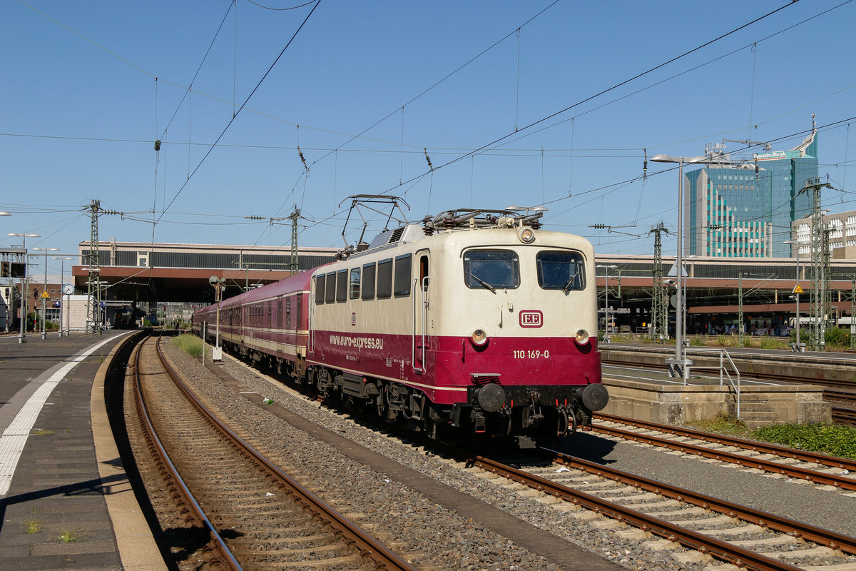 110 169-0 Euroexpress in Düsseldorf Hbf, am 15.07.2018.