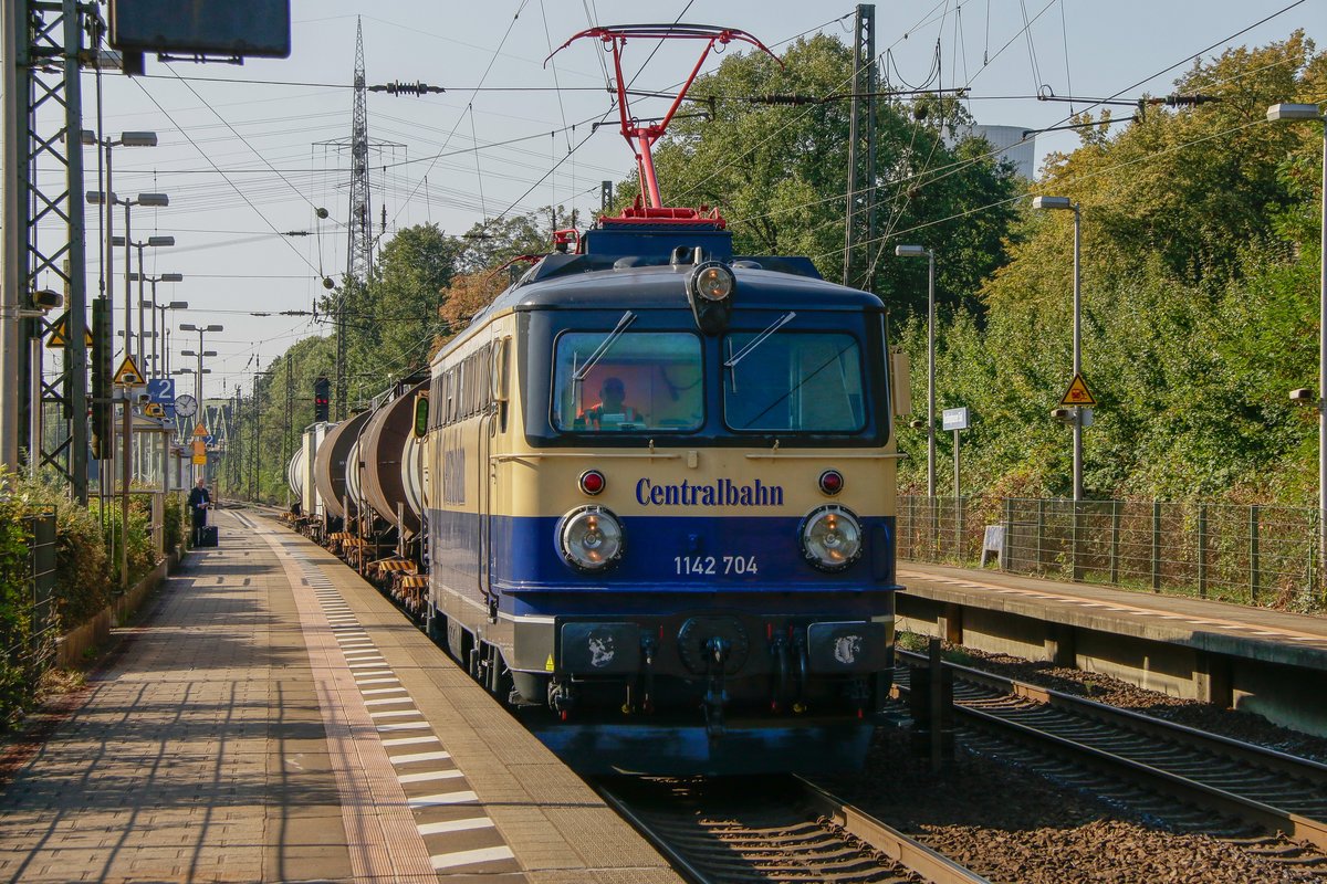 1142 704 Centralbahn in Recklinghausen Süd, am 02.09.2018.