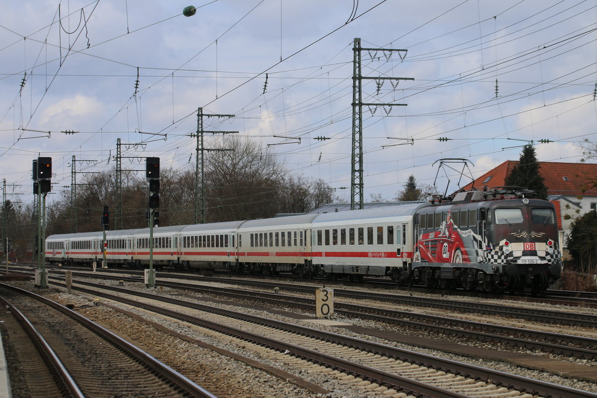 115 509 hatte am 29.03.2018 Bereitstellungsdienst und konnte hier in München-Pasing fotografiert werden.