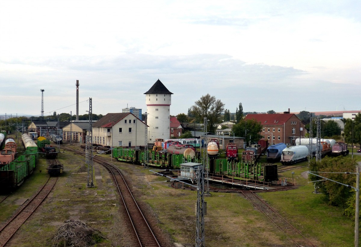 11,5 mal V60(Ost) im ehemaligen BW Nordhausen am 04.10.2013.