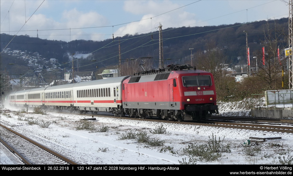 120 147 vor IC 2028 Nürnberg Hbf - Hamburg-Altona