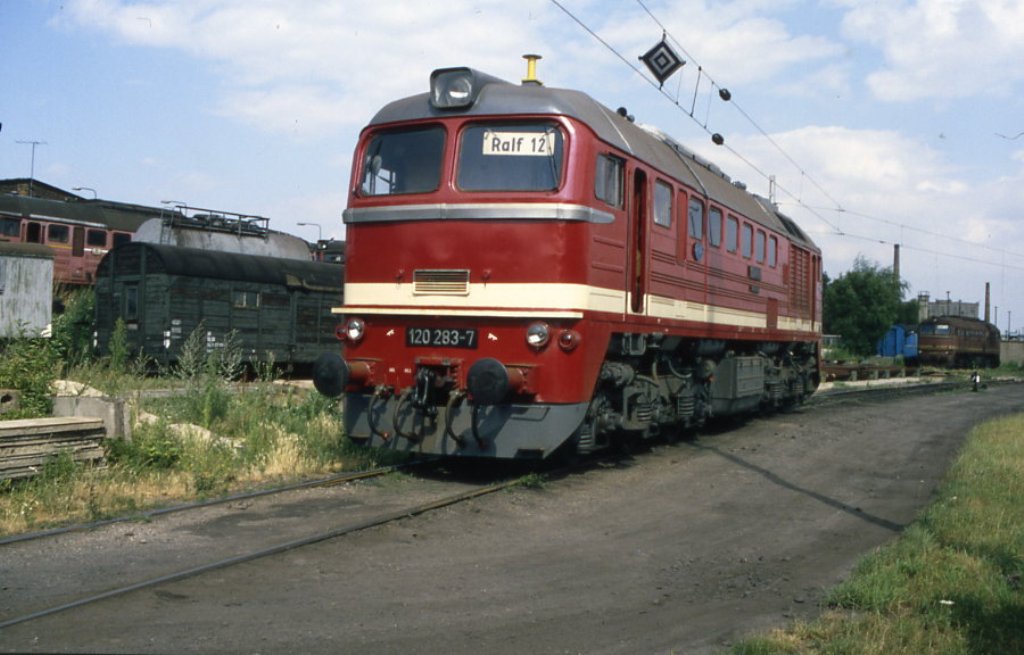 120 283 am 19.07.91 im BW Dresden - Friedrichstadt