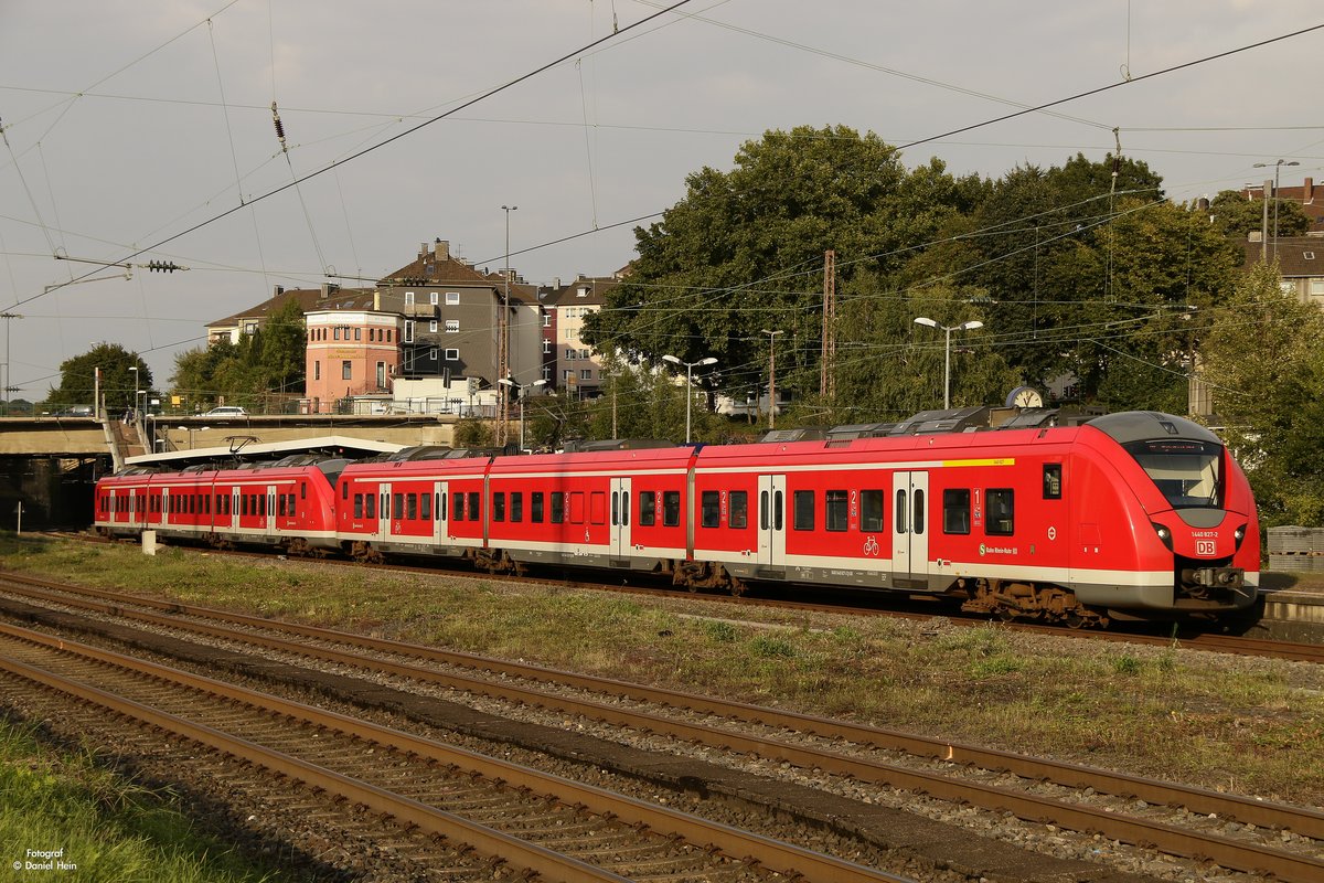 1440 827-2 DB als S8 in Wuppertal Steinbeck, am 31.08.2017.