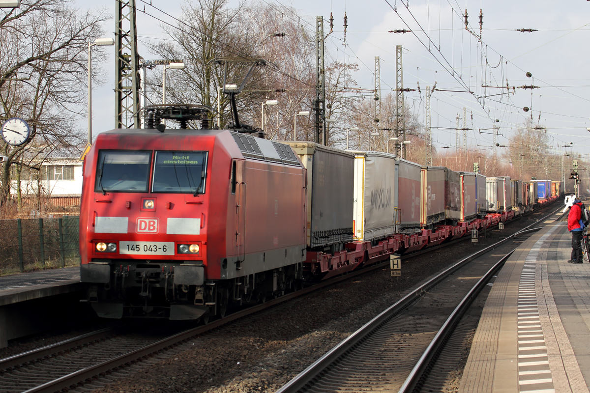 145 043-6 in Recklinghausen-Süd 4.3.2015
