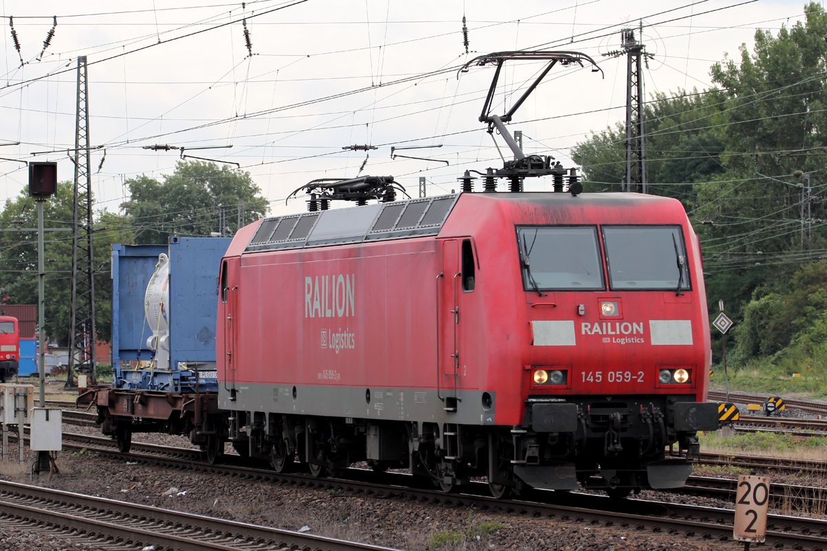 145 059-2 in Oberhausen-Osterfeld Süd 25.8.2014