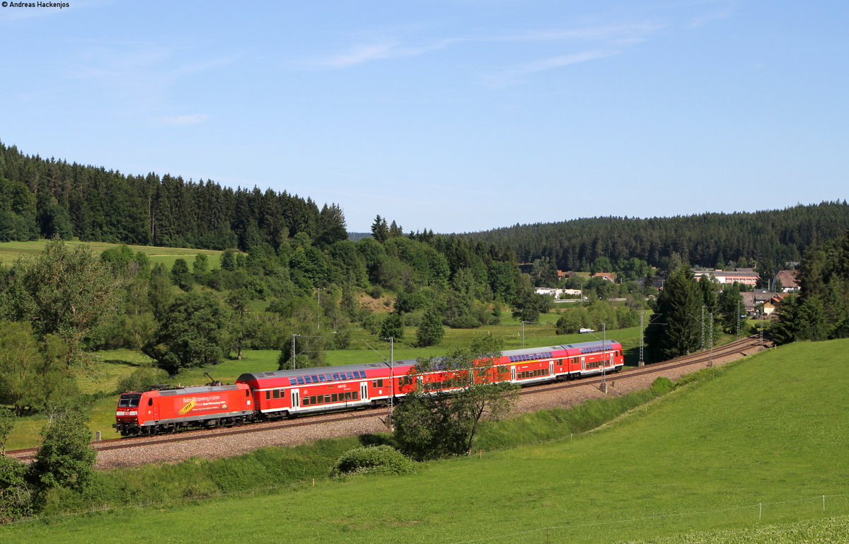 146 113-6 mit dem RE 4715 (Karlsruhe Hbf-Konstanz) bei Stockburg 13.6.17