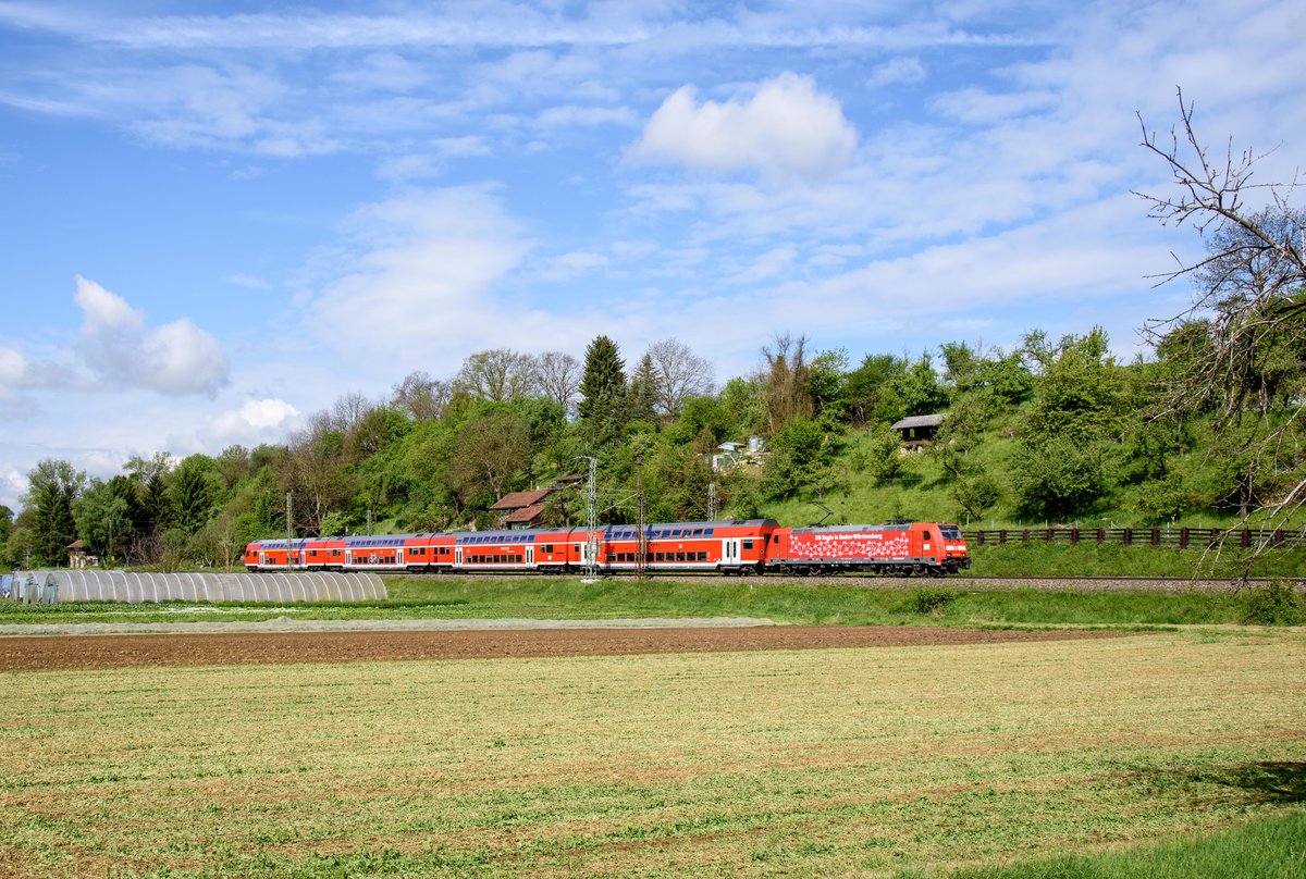 146 209 mit IRE 4213 nach Lindau bei Reichenbach an der Fils am 14.5.2017.