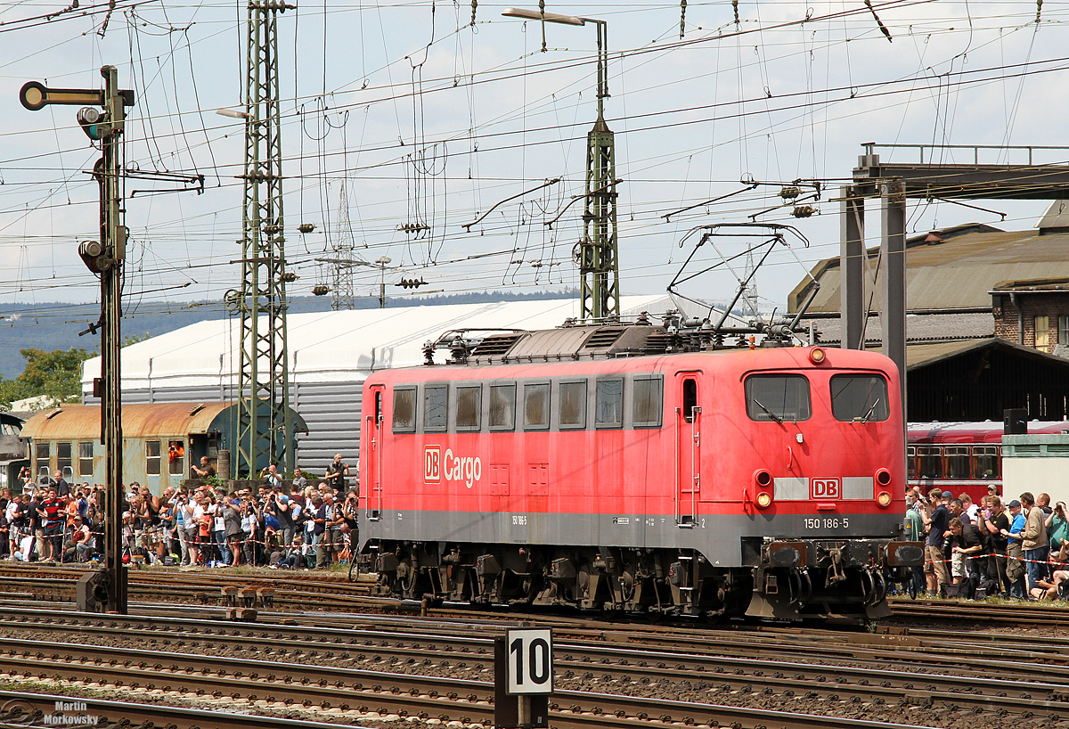 150 186 bei der Lokparade in Koblenz Lützel am 16.06.2018