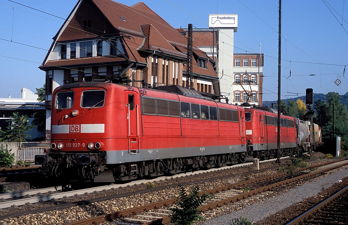 151 027 + 151 078  Weinheim  27.09.08