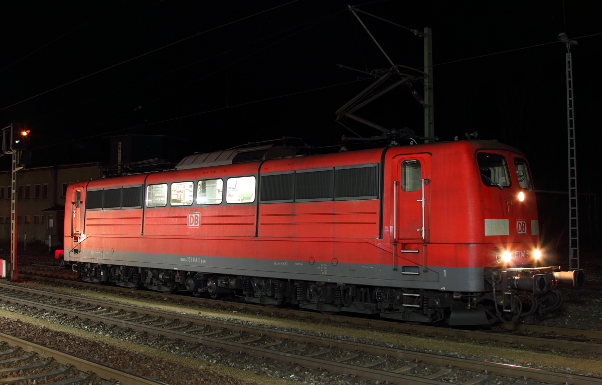 151 141-9 DB Cargo in Probstzella am 27.12.2016