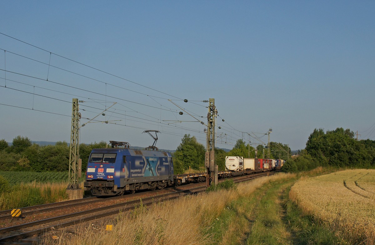 152 138-4  Albatros  mit KT 50510 Singen(Htw) - Rheinhausen kurz vor Welschingen-Neuhausen. 16.07.13