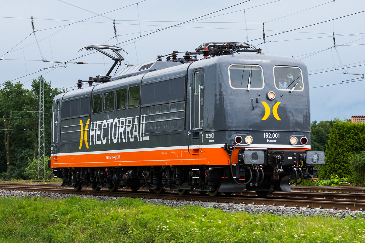 162 001 (151 013)  Mabuse  der Hectorrail am 15.06.2016 bei Bielefeld