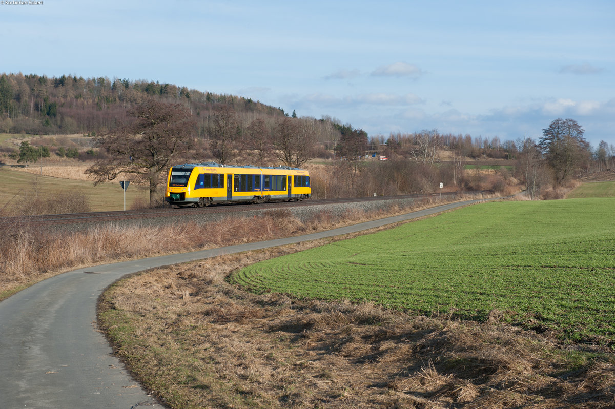 1648 029 als OPB 79730 von Regensburg Hbf nach Marktredwitz bei Lengenfeld, 25.02.2017