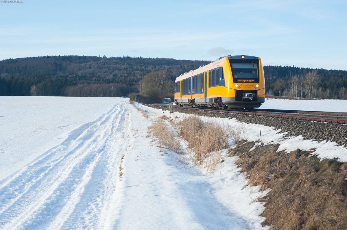 1648 209 als OPB 79737 von Marktredwitz nach Regensburg Hbf bei Oberteich, 05.02.2017