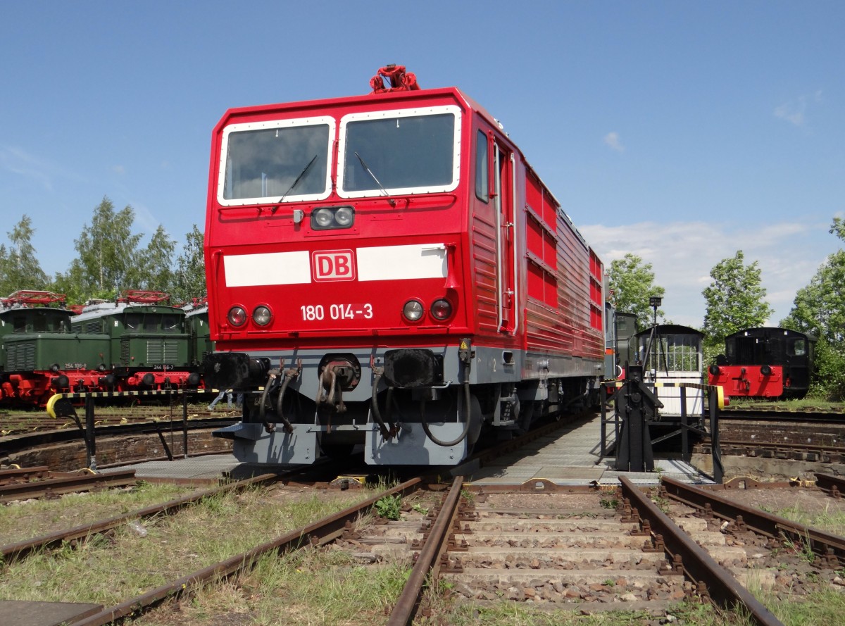 180 014-3 hier zu sehen am 30.05.15 beim TEV Weimar.