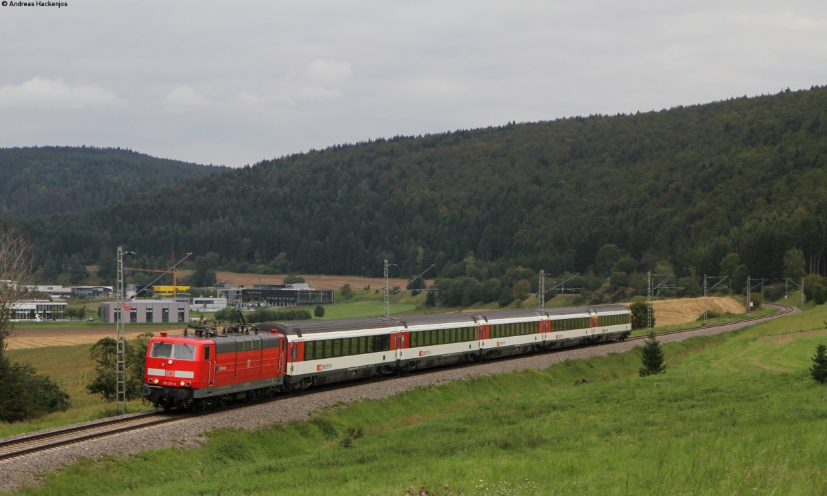 181 211-4  Loraine  mit dem IC 187 (Stuttgart Hbf-Zürich HB) bei Möhringen 1.9.14