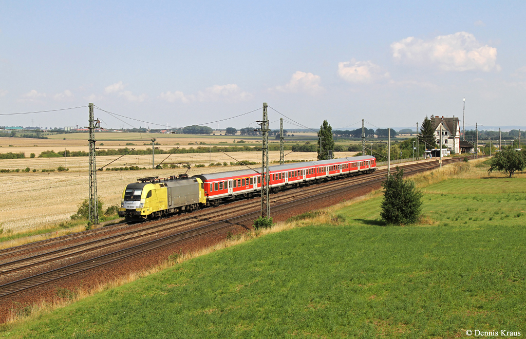 182 595 mit RB 16320 am 21.08.2015 in Seebergen.