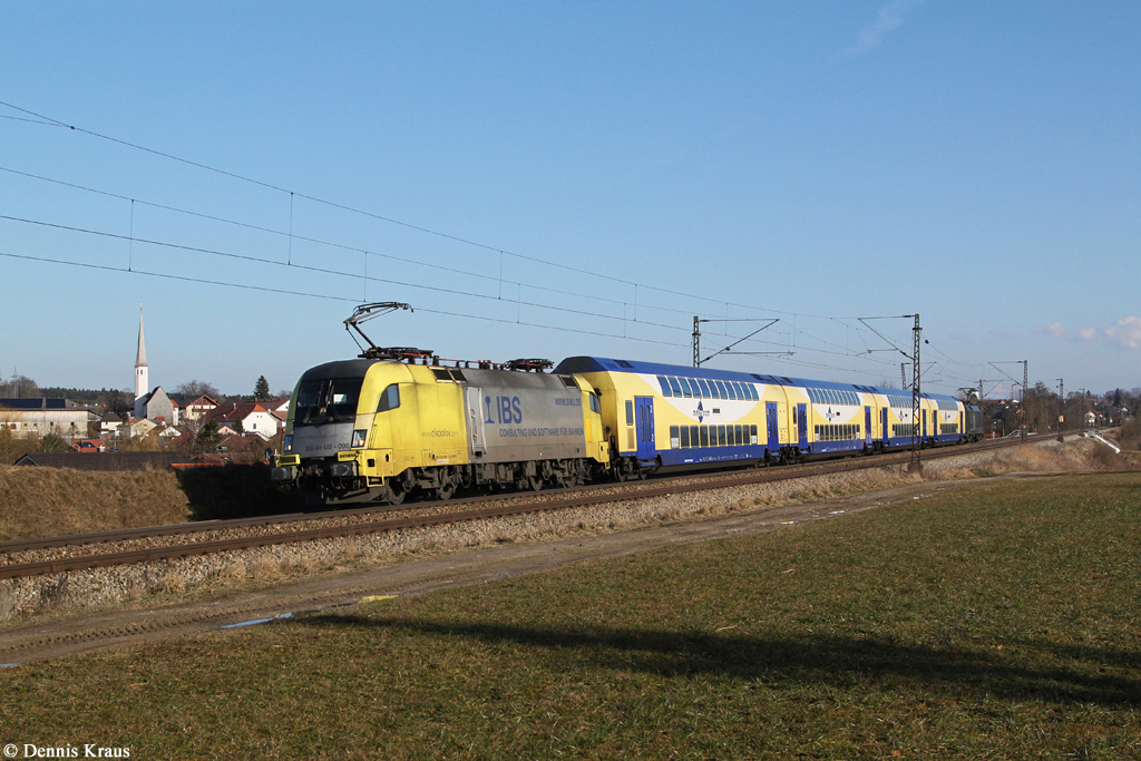 182 596 mit M 79080 am 28.02.2014 bei Ostermünchen.