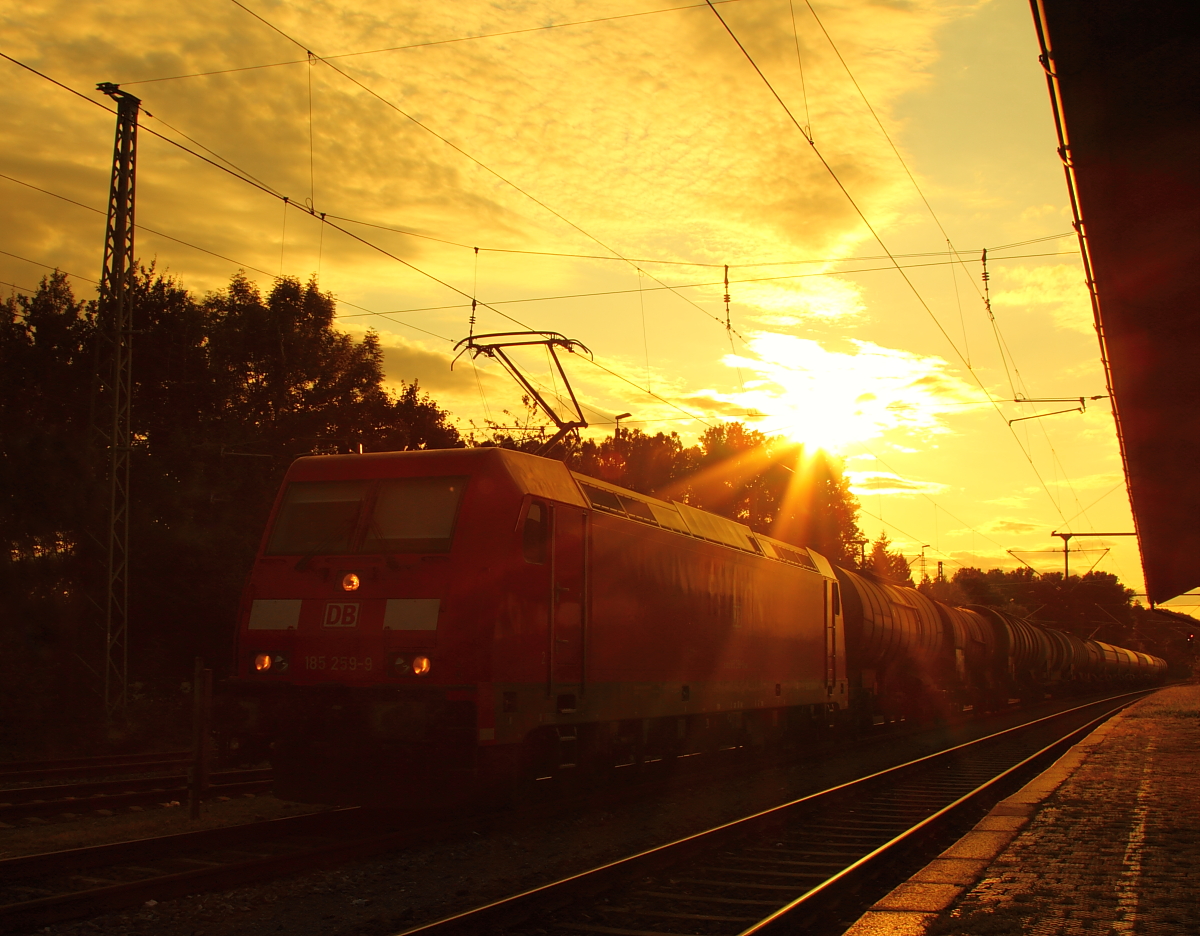 185 259-9 DB Cargo in Hochstadt/ Markzeuln am 03.09.2017.