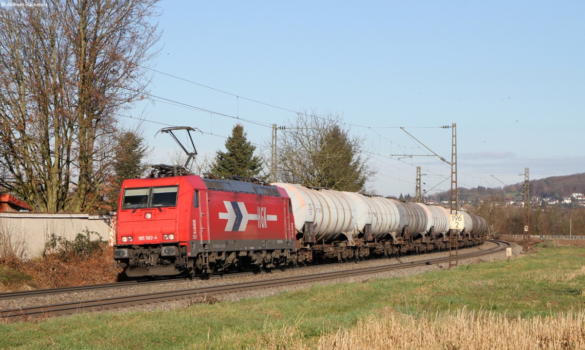 185 582-4 mit einem Öler bei Kollmarsreute 20.2.14