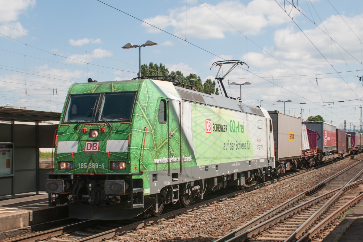 186 389 der DB Schenker in Neuwied am 03.05.2014